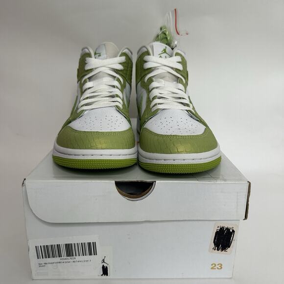 Nike Air Jordan 1 Mid WMNS SE “Green Python” - Picture 2 of 6